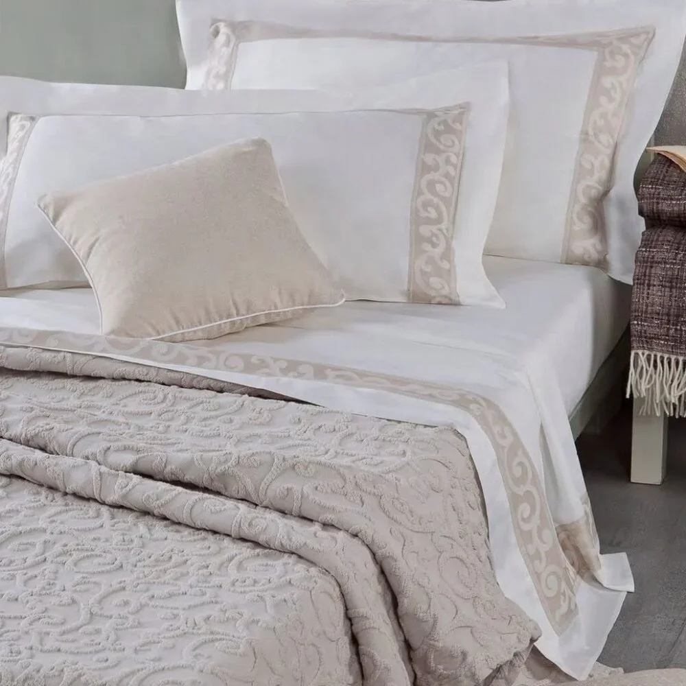 Mirabello San Marco Brera Collection Cotton Sateen Queen Duvet Set